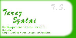 terez szalai business card